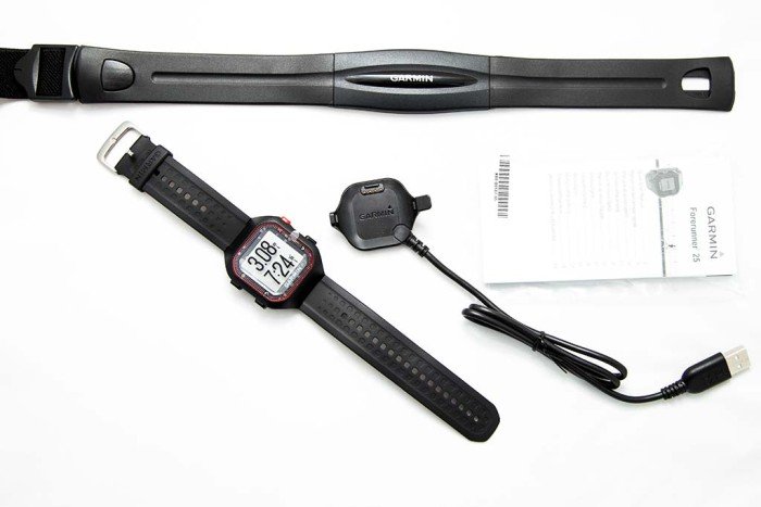 Black Garmin 010-11251-68 Large Forerunner 25 Activity Tracker Wrist Band